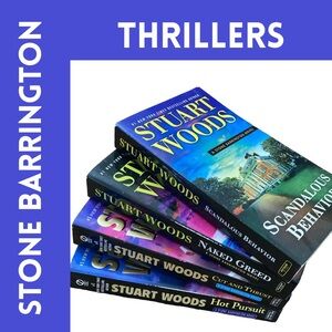 THRILLERS Stuart Woods Stone Barrington Book Set (4) #30, #33, #34, #36 – EUC